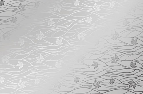 Зеркало декоративное цвет «Кленовые листья» серебро