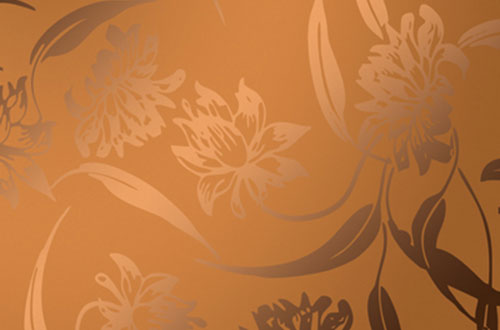 Зеркало декоративное цвет «Хризантемы» бронза