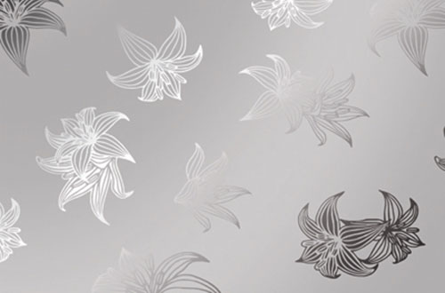 Зеркало декоративное цвет «Лилия» серебро